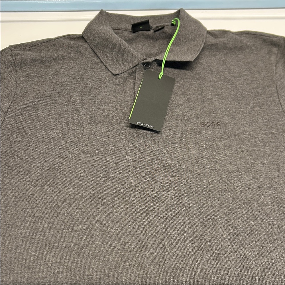 Boss Charcoal Polo Shirt for Men